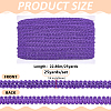 Polyester Braided Lace Trim OCOR-WH0110-14A-3