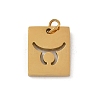 304 Stainless Steel Charms STAS-R001-03G-02-1