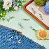 24Pcs 8 Styles Dog Theme Acrylic & Alloy Pendant Locking Stitch Markers HJEW-SC00099-3