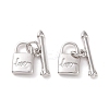 Rack Plating Brass Toggle Clasps LS-ZIRC-C042-12P-2