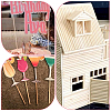 30Pcs 5 Styles Wood Craft Sticks WOOD-SP0001-75-7