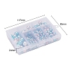 497Pcs 5 Style Rainbow ABS Plastic Imitation Pearl Beads OACR-YW0001-09B-5
