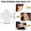 PET Plastic Face Drawing Painting Stencils Templates DIY-WH0304-914A-2