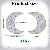 Resin Rhinestone Hotfix Rhinestone Iron on/Sew on Cloth Patches DIY-WH20063-030E-2