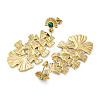 304 Stainless Steel Stud Earrings For Women EJEW-B110-05G-01-2