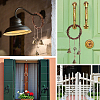2Pcs 2 Style Rattan & Alloy Witch Bells for Door Knob AJEW-GF0008-21-5