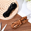 4 Bags 2 Colors Cowhide Leather Cord WL-GF0001-12-3