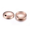 Ion Plating(IP) 304 Stainless Steel Dome Charms STAS-H472-02RG-8mm-2