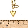 304 Stainless Steel Heart Pendant Necklaces for Women LS-NJEW-Q028-05G-3
