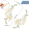 4Pcs 2 Styles Polyester Embroidery Appliques AJEW-GF0008-41-2