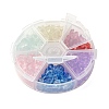 6 Colors Imitation Aquamarine Glass Beads & Baking Painted Glass Beads GLAA-FS0001-08-6