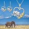 Alloy Pendant Necklaces & Stud Dangle Earrings Sets FS-WG60DFE-05-1