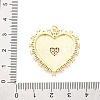 Brass Micro Pave Cubic Zirconia Pendants KK-D325-61G-04-3