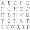 26 Letter Alloy Cabochons MRMJ-R129-97D-1