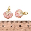 Brass Enamel Charms KK-Q077-09G-06-3