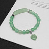 Natural Green Aventurine Charm Stretch Bracelets for Women Men JX9196-9-1