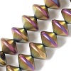 Electroplate Glass Beads Strands EGLA-G038-01A-FP01-1