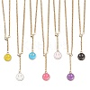 Adjustable 304 Stainless Steel Curb Chain Lariat Necklaces NJEW-JN05857-2