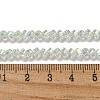 Electroplate Glass Beads Strands GLAA-Q105-04X-3