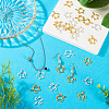 40Pcs 2 Colors Alloy Open Back Bezel Pendants FIND-CD0001-05-7