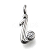 Brass Micro Pave Cubic Zirconia Pendants KK-B132-12P-I-1