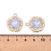 Alloy Glass Pendants PALLOY-N176-72KCG-01-3