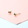 Brass Micro Pave Clear Cubic Zirconia Stud Earrings FS-WGE47D1-16-1
