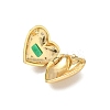 Brass Micro Pave Cubic Zirconia Locket Pendants KK-F905-05G-03-2