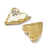 304 Stainless Steel with Crystal Rhinestone Enamel Pendants STAS-G362-03G-2