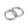 304 Stainless Steel Closed Jump Rings STAS-G393-06P-07-3