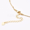 Brass Ball Chain Necklaces NJEW-JN03373-3