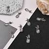 Tibetan Style Alloy Kitten Pendant Settings for Enamel LS-PALLOY-A15359-AS-NF-4