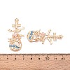 Alloy and Enamel Pendants PALLOY-T092-52KCG-3