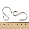 Non-Tarnish 304 Stainless Steel S-Hook Clasp STAS-C085-03I-P-3