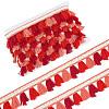 5.47 Yards Ethnic Style Polyester Fringe Lace Trims SRIB-CY0001-32B-1