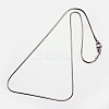 Non-Tarnish 304 Stainless Steel Snake Chain Necklaces LS-NJEW-M114-31-P-2