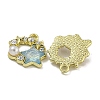 Rack Plating Alloy Rhinestone Pendants PALLOY-F312-03G-2