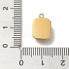 304 Stainless Steel Glass Pendants STAS-L022-062G-03-3