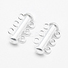 Sterling Silver Slide Lock Clasps STER-K035-02-3