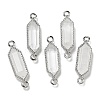 Natural Mixed stone Faceted Double Terminal Pointed Hexagon Connector Charms G-G181-04P-2