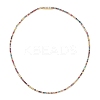 925 Sterling Silver Pave Colorful Cubic Zirconia Tennis Necklaces for Women NJEW-C096-01A-G01-4