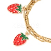 304 Stainless Figaro & Paperclip Chain Multi-strand Bracelets BJEW-JB12486-02-3