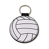 Sport Theme PU Leather Keychain SJEW-K002-08P-05-1