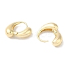 Teardrop Brass Hoop Earrings for Women EJEW-U008-15G-2
