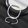 Polyester Cord Braided Bead Bracelets for Women BJEW-L698-01G-14-2
