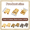6Pcs 3 Colors Zinc Alloy Bolo Tie Slider Clasps FIND-PH0023-92A-4