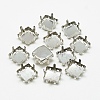 Non-Tarnish 201 Stainless Steel Sew on Prong Settings LS-STAS-T032-08-8mm-1