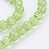Crackle Glass Beads Strands X-CCG-Q001-6mm-11-3