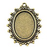 Zinc Alloy Pendant Settings for Cabochon & Rhinestone LS-PALLOY-A15289-AB-FF-1