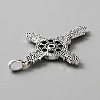 Alloy Rhinestone Hang Snap Base Pendants FIND-WH0145-77-2